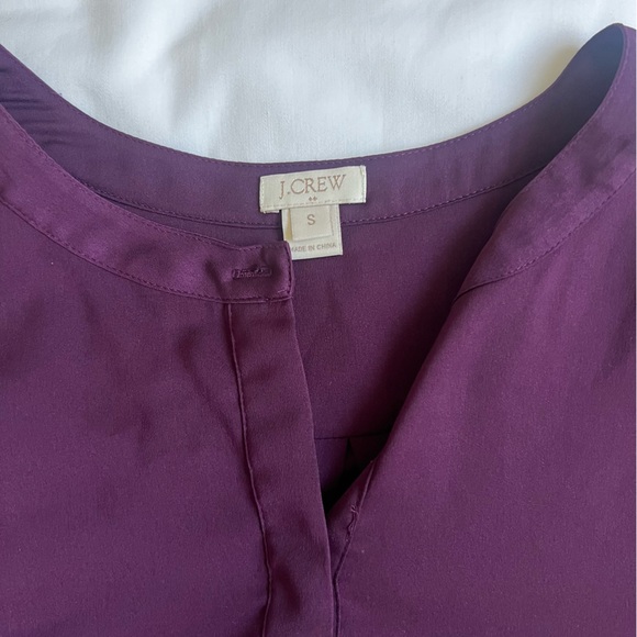 J. Crew Factory purple blouse, size small - Picture 4 of 4
